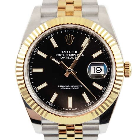 rolex schwarz gold silber